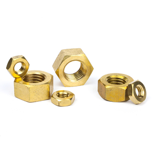 Paquete de 10 Tuercas Hexagonales de Latón M1.6 M2 M2.5 M3 M3.5 M4 M5 M6 M12 M14 M16 M18 M20, Rosca Métrica Estándar - Product Image 5
