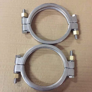 Conexión <span class=keywords><strong>de</strong></span> Tubería <span class=keywords><strong>de</strong></span> Acero Inoxidable Sanitario <span class=keywords><strong>de</strong></span> 10\" 12\" con Doble Perno y Abrazadera Triple <span class=keywords><strong>de</strong></span> Alta Presión - Product Image 3