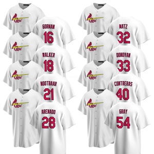2025 camisetas de béisbol de St. Louis para hombre, uniformes bordados blancos personalizados con logotipos, transpirables de talla grande usable - Product Image 2