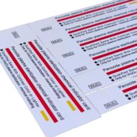 Carte d'instructions en PVC occultant la lumière pour la stérilisation au plasma VH2O2 de qualité médicale, pour le test d'équipements médicaux de précision
