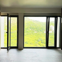 Diseño moderno, de doble acristalamiento marco de aluminio, ventanas abatibles, giro inclinado, Persiana de estilo abierto, cortina, hogar, dormitorio, Villa, uso