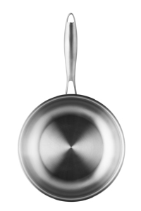 Chef's Classic Juego de utensilios de cocina modernos de acero inoxidable de 7 piezas Fondo de inducción <span class=keywords><strong>3</strong></span> capas Gas Logotipo personalizable Tapa de vidrio templado - Product Image 5
