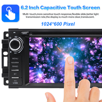 Autoradio DVD CD pour Chrysler 300 Pacifica Town Country Sebring 200 avec Apple CarPlay sans fil, Android Auto et MirrorLink