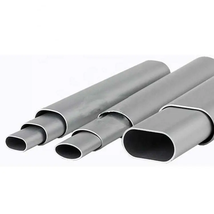 China factory wholesale anodized flat oval elliptical aluminum tube