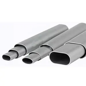 China Factory Wholesale Anodized Flat Oval Elliptical Aluminum Tube