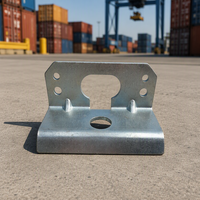 Pièces de tôlerie estampées sur mesure en usine, acier inoxydable, pliage de précision, perforation, support, placage zinc bleu et blanc