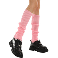 Guêtres de botte Goth d'hiver Offre Spéciale pour femmes filles japonais Lolita jambières néon longues chaussettes d'équipage anti-dérapant gothique tricot manchette