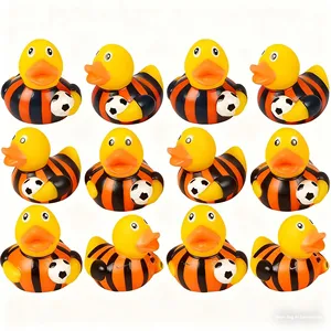 Customized Shaped Soft Baseball <b>Rubber</b> Small Yellow Duck Squeaky Water <b>Spray</b> Bathtub Children's Plastic Bath Toy - Product Image 5