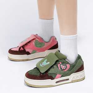 Nuevos Zapatos deportivos De plataforma para <span class=keywords><strong>Mujer</strong></span>, zapatillas De deporte gruesas informales De Primavera, zapatos De correr con plataforma De cuero Artificial, Zapatos De <span class=keywords><strong>Mujer</strong></span> - Product Image 4