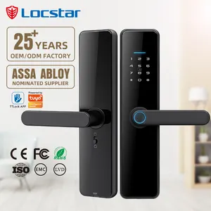 Locstar Shenzhen – serrure de porte en aluminium de haute qualité, carte Ttlock numérique, petite serrure de porte intelligente pour chambre à coucher