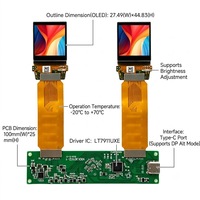 وحدة عرض TDO 3552x3552 4K بشاشة OLED ميكروية مقاس 1.3 بوصة مع لوحة تشغيل من نوع C للنظارات الجراحية والواقع المعزز والروبوتات الجراحية والواقع الافتراضي