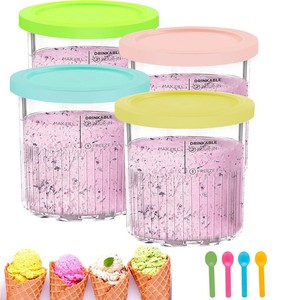 Ice Cream Cup 800ml Large Capacity With Lid For Ninja NC500 NC501 Storage Container Freezer Safe PC Material - Product Image 1