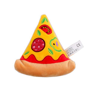 Juguete de Peluche Ecológico para Mascotas con Diseño de Pizza, Hamburguesa, Bistec, Helado y Papas Fritas con Sonido - Product Image 2