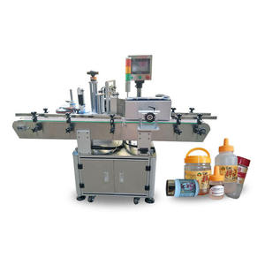 Elektrische Dubbelzijdige Automatische Etiketteermachine Voor Ronde Flessen Datum Print Touchscreen Bestuurd Met Kern Motor Component - Product Image 1