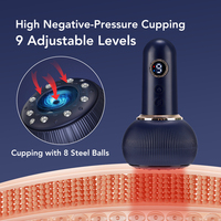 Appareil de drainage lymphatique portatif, brosse de massage corporel pour sculpter les méridiens, anti-cellulite, grattoir électrique Gua Sha, masseur à ventouses