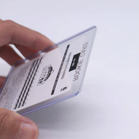 Porte-cartes de visite en PVC 35pt 3x4 avec logo personnalisé - Impression sérigraphique