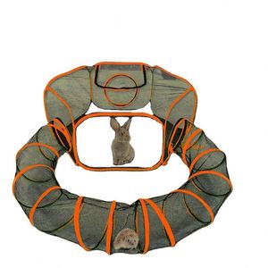 BSCI Factory <b>Cat</b> <b>Tent</b> Outdoor Pop Up Pet Playpen <b>with</b> One <b>Cat</b> <b>Tunnels</b> Portable <b>Cat</b> Playhouse. - Product Image 2