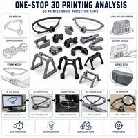 Vente en gros de pièces et accessoires de drones neufs et personnalisés, composants de montage de réservoirs de pulvérisation agricoles, service de prototypage par impression 3D