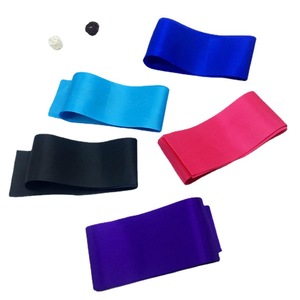 Ruban de fête en satin uni sans inscription, à une seule couche, pour fête d'anniversaire LEMON - Product Image 3