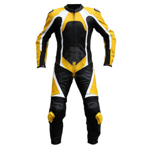 Combinaison de moto pour homme en cuir véritable, respirante, légère et confortable, avec logo personnalisé - Vente en gros de haute qualité - Product Image 6