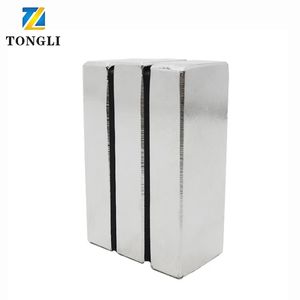 Aimant permanent N52 rectangulaire nickelé en néodyme pour usage industriel, soudage, découpe, flux 50kGmm - Product Image 2