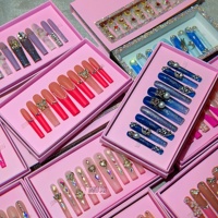 Uñas Postizas Reutilizables de Cobertura Completa Puntas de Acrílico Set Artificial para Arte de Uñas DIY Estilismo de Salón Suministro al por Mayor