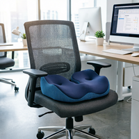 Coussin de siège ergonomique antidérapant en forme de U avec logo personnalisé, protection du coccyx, rembourrage en mousse à mémoire de forme, coussinets de siège pour soulager la pression