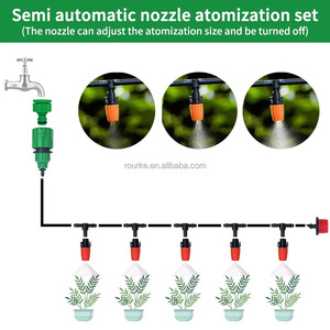 Kit d'irrigation par brumisation 5M-20M, système d'arrosage automatique pour plantes de jardin avec tuyau PE 4/7 et connecteur - Product Image 3