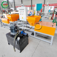 Presse à bûches de bois de sciure de bois puissante compresser la machine de bloc de palette de sciure de bois fabrication de sciure de briquette