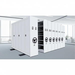 Modern Sliding Library Shelves Metal Compactor High Density Mobile <strong>Shelving</strong> System for Office School Use Large Capacity Steel - Product Image 4