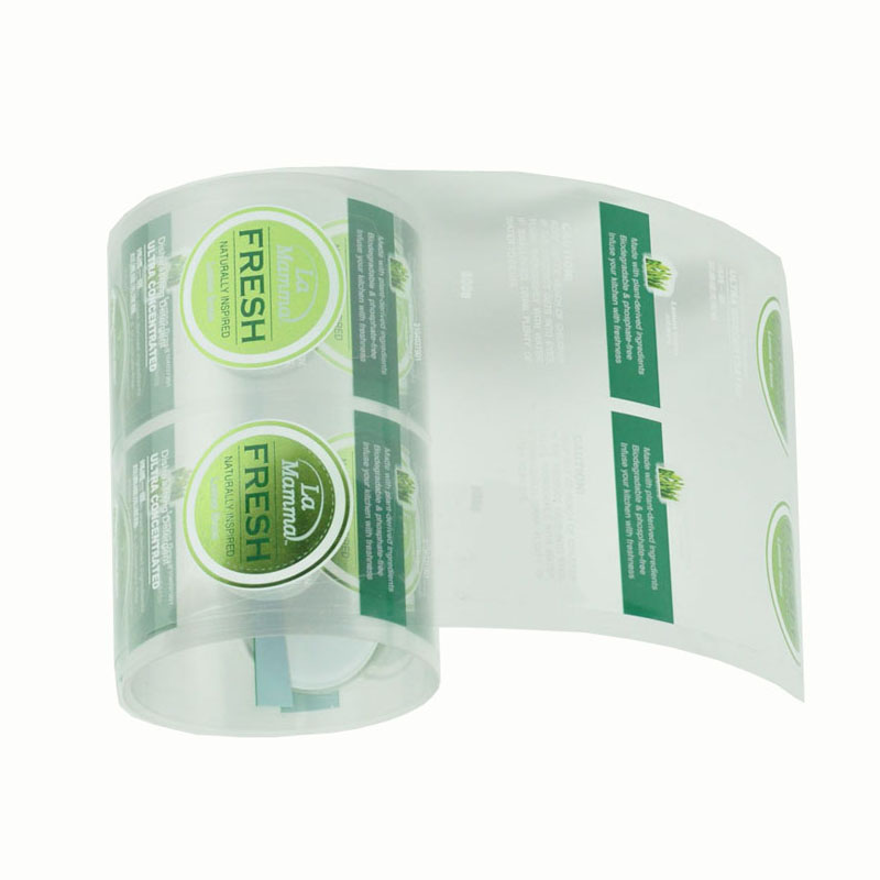 Custom Designs Packaging Label Digital Printing Transparent Plastic PVC PET Waterproof Kiss Cut Sticker for Glass Bottles