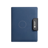 Ensemble cadeau personnalisé de bloc-notes avec chargeur sans fil multifonctionnel Gangtong, bloc-notes avec batterie externe personnalisée, logo personnalisé