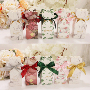 Km Tùy Chỉnh Thiết Kế Logo Gấp Sô Cô La Bao Bì Hộp Quà Tặng Đám Cưới Kẹo Hộp Giấy Với Ren - Product Image 2