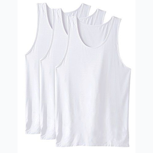 High Quality Men's Athletic Undershirt Ribbed Tank Top Soft <b>Stretch</b> Fabric Comfortable Inner Vest for Gym Casual Daily Use - Product Image 3