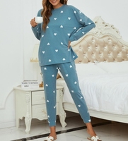 Automne et hiver femmes maison vêtements costume bambou pyjamas longs à manches longues dames costume ensembles de pyjama en coton de haute qualité