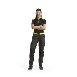 BLAKLADER - 339010509933XXXL Polo Mujer Negro/Amarillo-EAN 7330509588185 CAMISETAS Y POLOS DE TRABAJO - Product Image 3