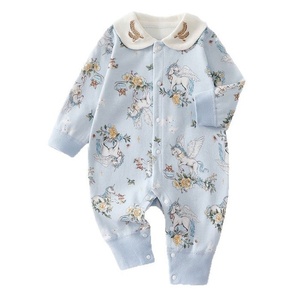 Tutine per Neonati, Stile Primaverile, Cotone Puro di Classe A, Abbigliamento per Gattonare per Bambini e Bambine, Vestiti per Neonati per Tutte le Stagioni - Product Image 1