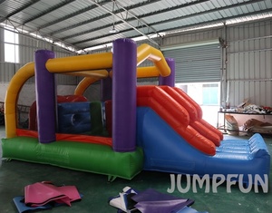 Mejor fábrica El mejor descuento <span class=keywords><strong>2021</strong></span> carrera de obstáculos de rebote barata 6x3x2,5 m Castillo de salto para niños gran <span class=keywords><strong>venta</strong></span> de fábrica - Product Image 3