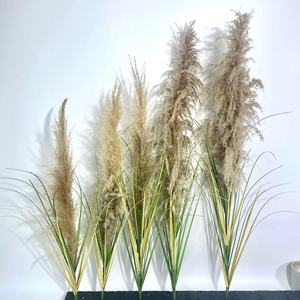Décoration d'intérieur, plante artificielle en roseau, plastique résistant aux UV, <span class=keywords><strong>tige</strong></span> unique, aménagement paysager intérieur/extérieur, plante verte - Product Image 2