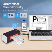 Impresora de Etiquetas Térmicas Directas D46B, 203dpi, Inalámbrica USB/BT/WIFI, Aprobada por la FCC, Compatible con Múltiples Sistemas Operativos, Alta Velocidad