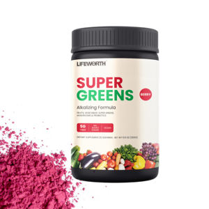 LIFEWORTH Marque privée Superfood <span class=keywords><strong>Fruit</strong></span> <span class=keywords><strong>Vegetable</strong></span> Fiber Multivitamin Mixed Berry Super Greens <span class=keywords><strong>Powder</strong></span> - Product Image 1