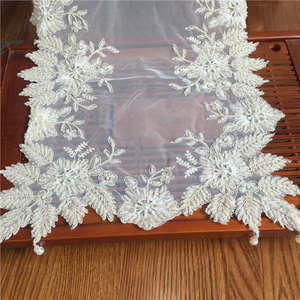 <span class=keywords><strong>Mantel</strong></span> bordado a mano de 16 piezas y corredores <span class=keywords><strong>mantel</strong></span> de boda hecho a mano <span class=keywords><strong>para</strong></span> fiestas de bodas - Product Image 4