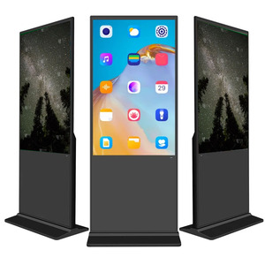 Écran numérique LCD 4K de 55 pouces sur pied, moniteur multimédia Android, kiosque totem pour menu numérique personnalisé en intérieur pour café - Product Image 3