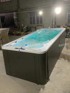 Piscine de massage extérieure en <span class=keywords><strong>acrylique</strong></span> de 6 mètres avec système Balboa, <span class=keywords><strong>spa</strong></span> de nage pour <span class=keywords><strong>4</strong></span> personnes, bain à remous, spas hors sol - Product Image 2