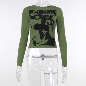 <strong>Women</strong> Cotton Crop <strong>Tops</strong> Blouse Fashionable <strong>T</strong>-<strong>shirt</strong> With Long Sleeve <strong>Women's</strong> <strong>Tank</strong> <strong>Tops</strong> - Product Image 4