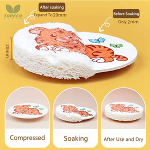 Tomuco — éponge nettoyante à base de cellulite, éponge à forte Absorption d'eau pour le nettoyage de la vaisselle, forme spéciale de légumes - Product Image 3
