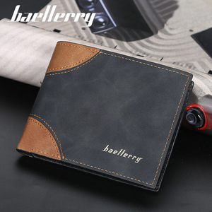 Baellerry Men's Short <b>Wallet</b> Pu Leather 5 Inch Horizontal Opening Card <b>Holder</b> Everyday Use - Product Image 1