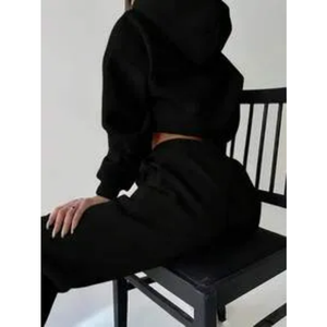 Sweat-shirts et pantalons de survêtement personnalisés 100% coton 500 GSM Ensemble de survêtement surdimensionné pour femmes avec une qualité supérieure - Product Image 4