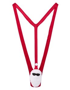 Sous-vêtements <span class=keywords><strong>sexy</strong></span> en velours doux pour <span class=keywords><strong>homme</strong></span>, lingerie de Noël, costume <span class=keywords><strong>sexy</strong></span> de Père Noël, string en forme de V profond - Product Image 4