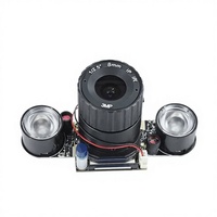 Module de caméra Raspberry Pi 5 mégapixels avec commutation automatique jour/nuit IR et vision nocturne avec lumière infrarouge.